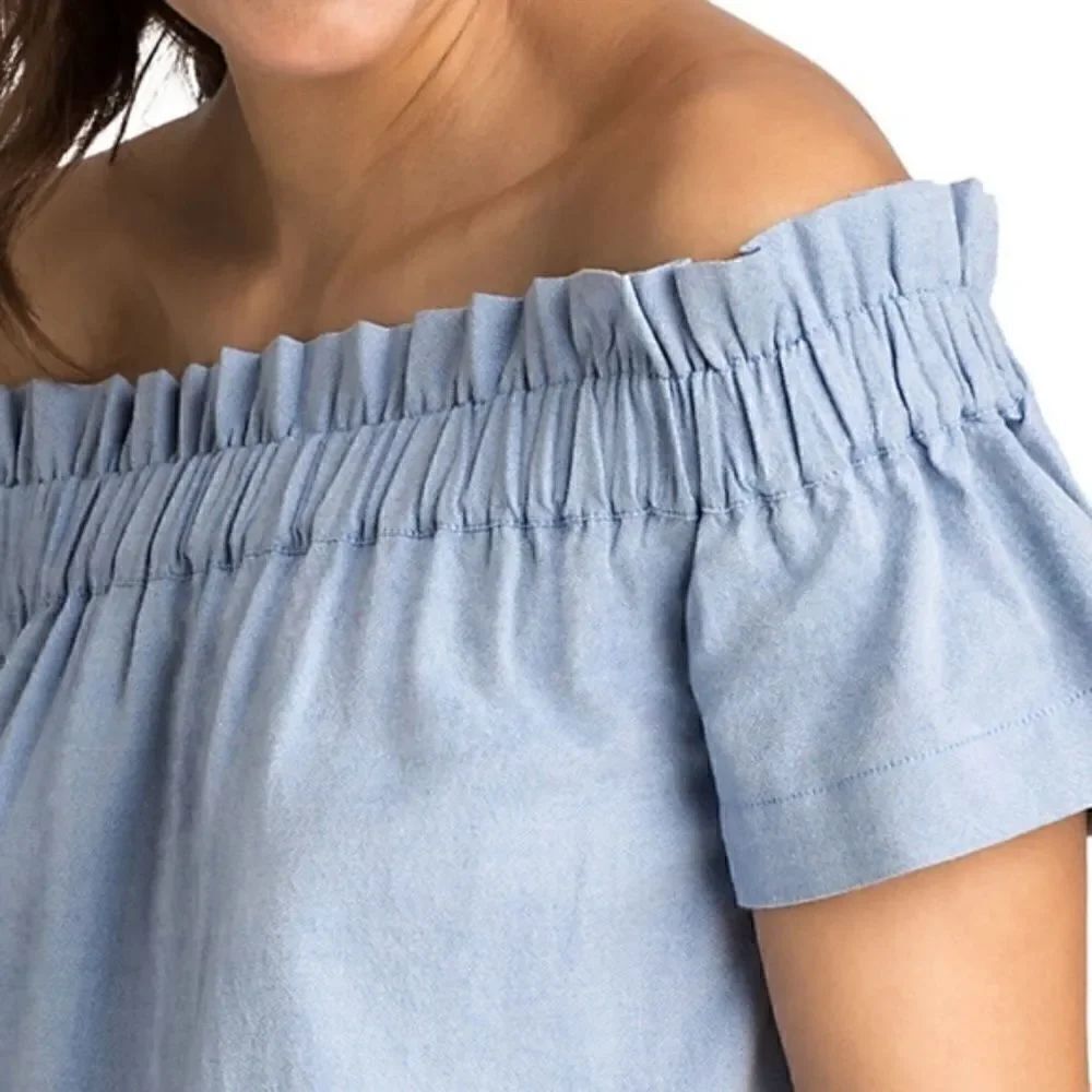 Vineyard Vines Off the Shoulder Embroidered - Picture 3 of 5